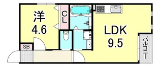 TERRA甲子園口【3階】の間取り