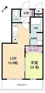 LiveCasa高宮【1階】の間取り
