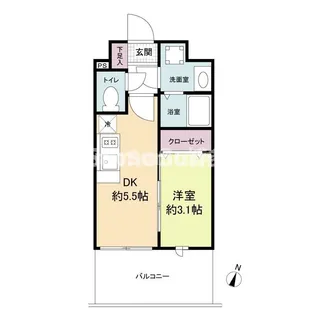 Live Casa県庁前【10階】の間取り