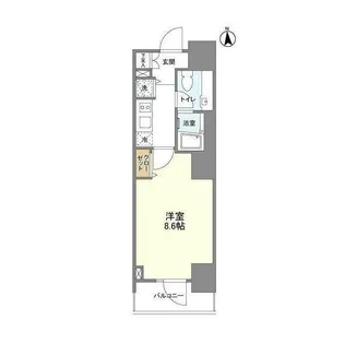 エムレジデンス渋谷神泉【6階】の間取り