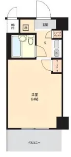 デリード塚本【6階】の間取り