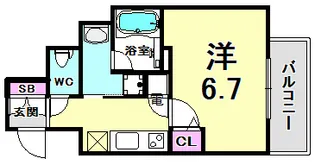 アドバンス神戸アルティス【2階】の間取り