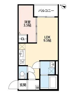T.A海運町8丁目ⅢA棟【3階】の間取り
