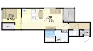 ブリアン西宮【2階】の間取り