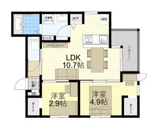 ブリアン西宮【3階】の間取り