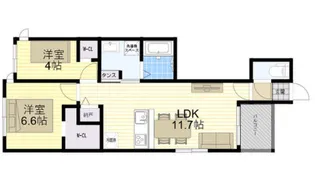 ブリアン西宮【3階】の間取り