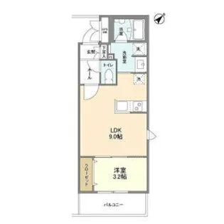 アトリオフラッツ高宮【4階】の間取り