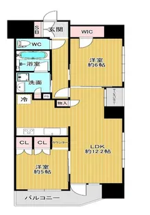 レ・ジェイドイクス【3階】の間取り