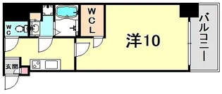 アスヴェル神戸元町Ⅱ【14階】の間取り