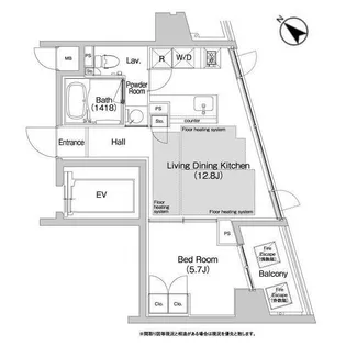 BPRレジデンス渋谷【10階】の間取り