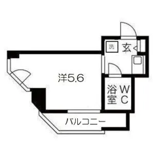 GSハイム高速神戸【6階】の間取り