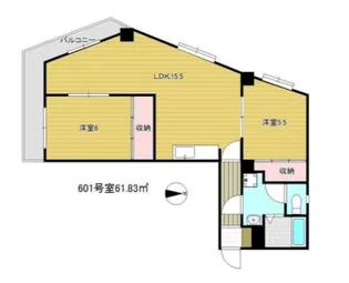 シャトー豊田【6階】の間取り