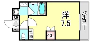 コンセール上ヶ原【2階】の間取り