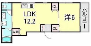 五位ノ池(北)【1階】の間取り