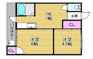 第三丸吉マンション【4階】の間取り