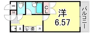 アルザ夙川【4階】の間取り