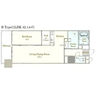 One Paseo【2階】の間取り