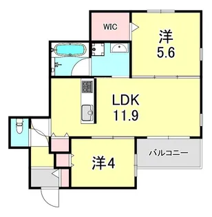 HEBEL MAISON 六甲篠原中町【1階】の間取り