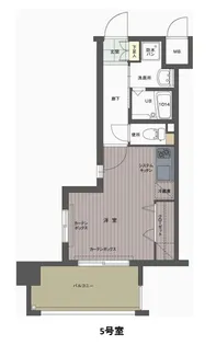 レジデンシャルヒルズ博多東【5階】の間取り