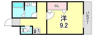 ヴァンクール高東町【2階】の間取り