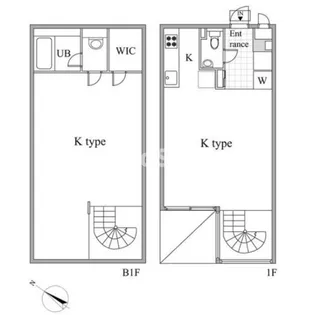 レジディア目黒Ⅱの間取り