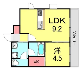 サンライト割塚【2階】の間取り