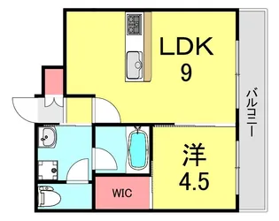 サンライト割塚【9階】の間取り