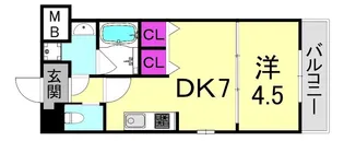 プレジオ西宮【3階】の間取り