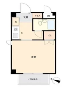 ロマネスク長田【3階】の間取り