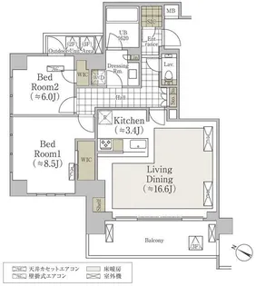S.CLASSE松濤【3階】の間取り