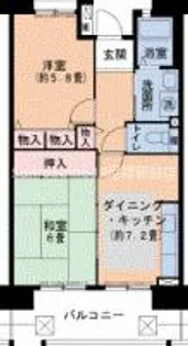 URパークタウン西武庫 1号棟【8階】の間取り