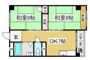 クリアスカイ立花【5階】の間取り