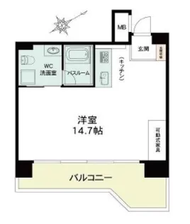 ロイスグラン神戸湊川公園【5階】の間取り