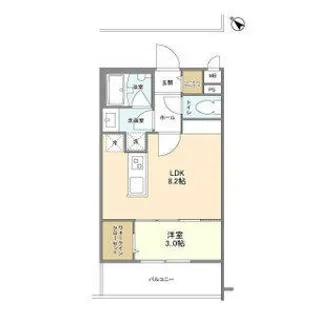 アトリオフラッツ高宮【2階】の間取り