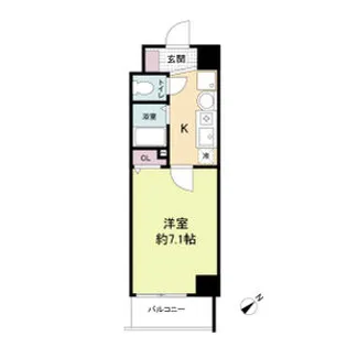 エスリードコート難波ウエスト【2階】の間取り