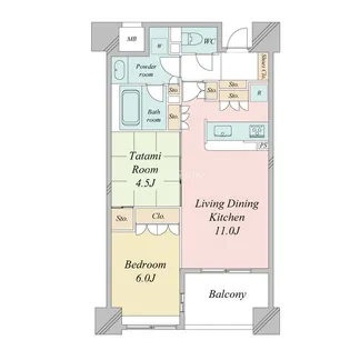 ラ・ヴィータ日本橋【8階】の間取り