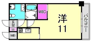 セレニテ甲子園I【6階】の間取り