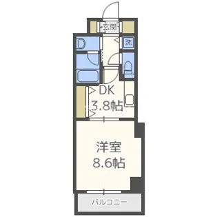 Loisir Kusunoki【1階】の間取り