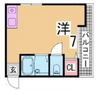 シャレ—北野【2階】の間取り
