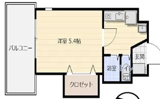 ロマネスク六甲【7階】の間取り