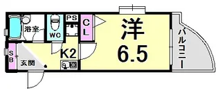 エスリード三宮フラワーロード【11階】の間取り