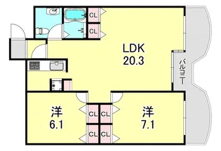 コナビレッジ【5階】の間取り