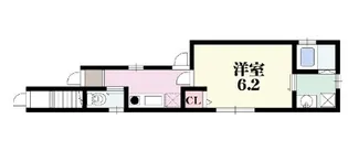 プリッ2六甲道【1階】の間取り