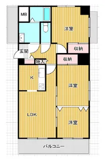 ベル・アーバニティ西難波【2階】の間取り