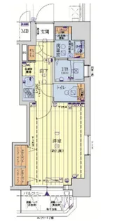 LC難波ミラージュ【6階】の間取り