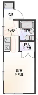 ハイツ清水【1階】の間取り