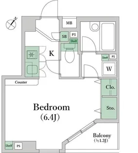 ジェイパーク中目黒弐番館【3階】の間取り