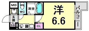 エステムコート新神戸エリタージュ【4階】の間取り