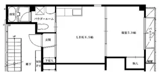 シーマーク芦屋【3階】の間取り