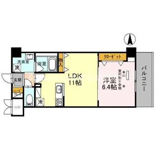 グランツコート御幣島【2階】の間取り